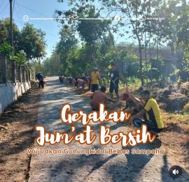 Gerakan Jum'at Bersih, warga kerjabakti kebersihan lingkungan